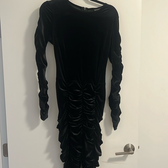 Ruched velvet jumpsuit - Picture 1 of 2